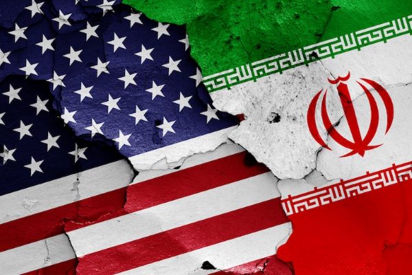 US and Iran flags